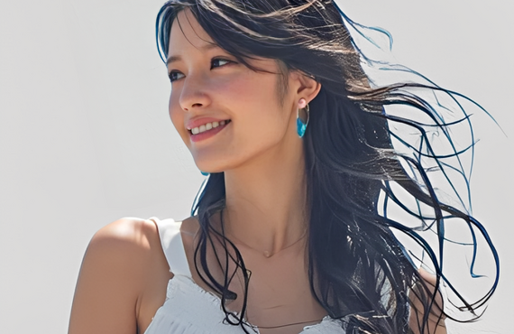 ナチュラルマリンロングヘアスタイル　　Thing One Likes