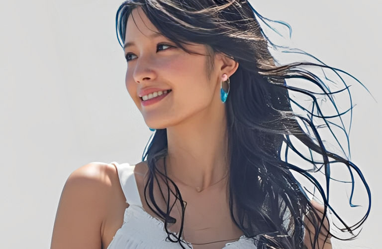 ナチュラルマリンロングヘアスタイル　　Thing One Likes